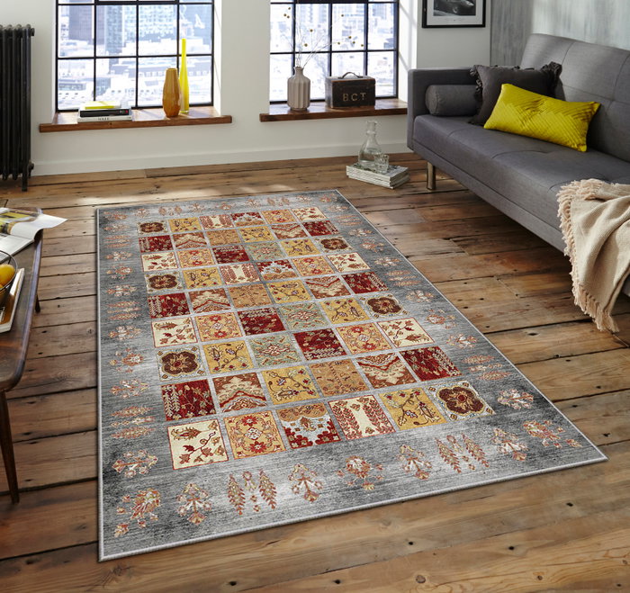Conceptum Asr Crpt-134 Alfombra de Terciopelo Multicolor 80 x 140 cm